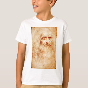 T-shirt Leonardo da Vinci, auto-retrato purported