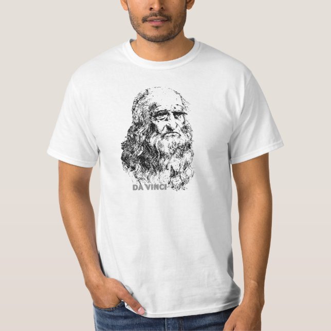 T-shirt Leonardo da Vinci, Autoportrait 2 (Frente)