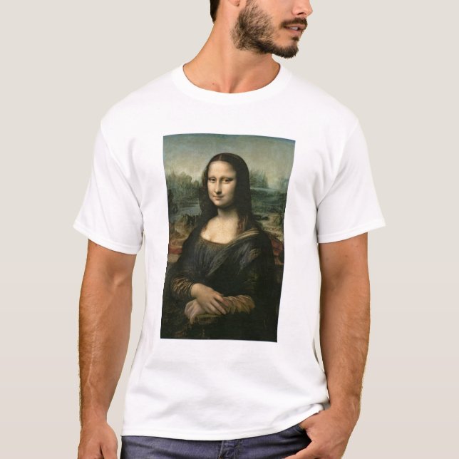 T-shirt Leonardo Vinci | Mona Lisa, c.1503-6 (Frente)