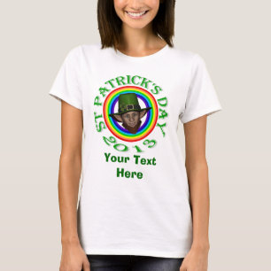 T-shirt Leprechaun & arco-íris verdes St Patrick dobro