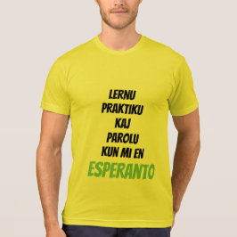 T-shirt Lernu Praktiku Parolu