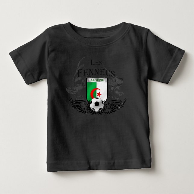 T-shirt Les Fennecs 2014 Argélia Futebol de 2014 (Frente)