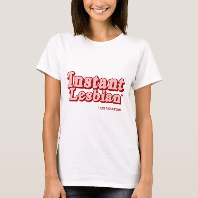 T-shirt Lésbica Instantânea (Frente)