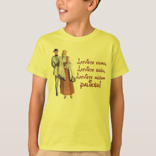 T-shirt letão do credo