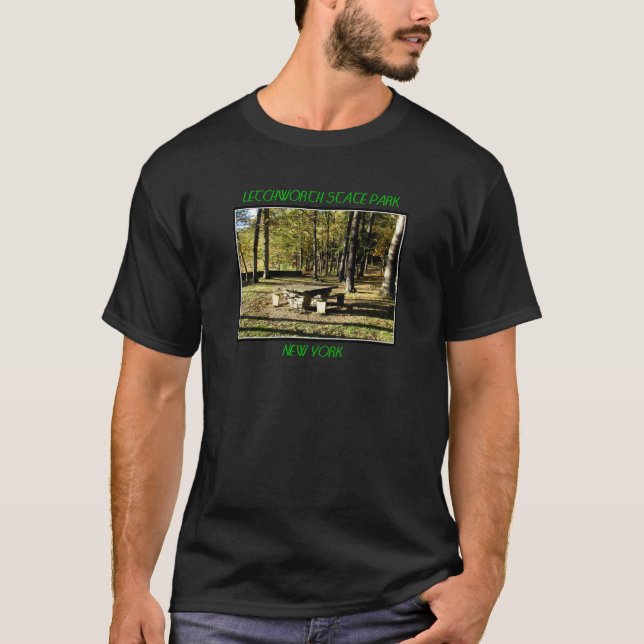 T-shirt Letchworth State Park - Tea Mesa Rock (Frente)
