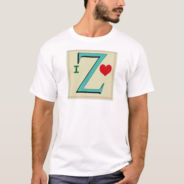 T-SHIRT LETRA DO MONOGRAMA DE Z (Frente)