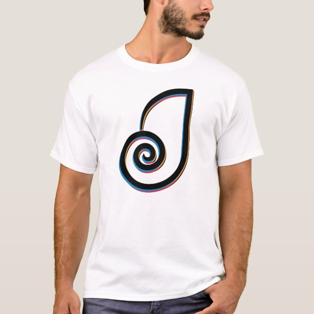 T-shirt Letra J Monograma (Frente)