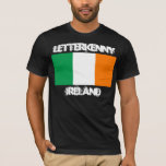 T-shirt Letterkenny, Irlanda com bandeira irlandesa<br><div class="desc">Letterkenny,  Irlanda com bandeira irlandesa</div>