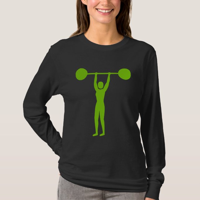T-shirt Levantamento 02 - Verde marciano (Frente)