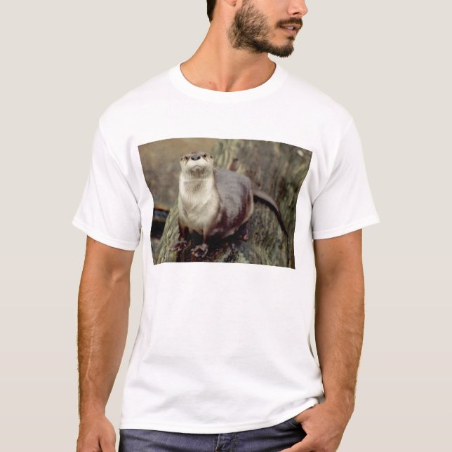 T-shirt Levantamento da lontra de rio (Frente)
