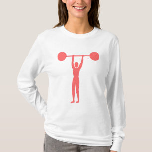 T-shirt Levantamento de peso 02 - rosa tropical