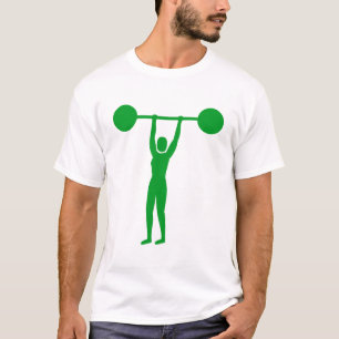 T-shirt Levantamento De Peso 02 - Verde-Grama