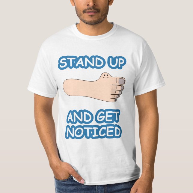 T-shirt Levante-se e obtenha-se observado (Frente)