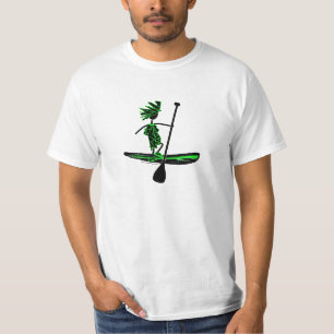 T-shirt Levante-se o design da silhueta da pá