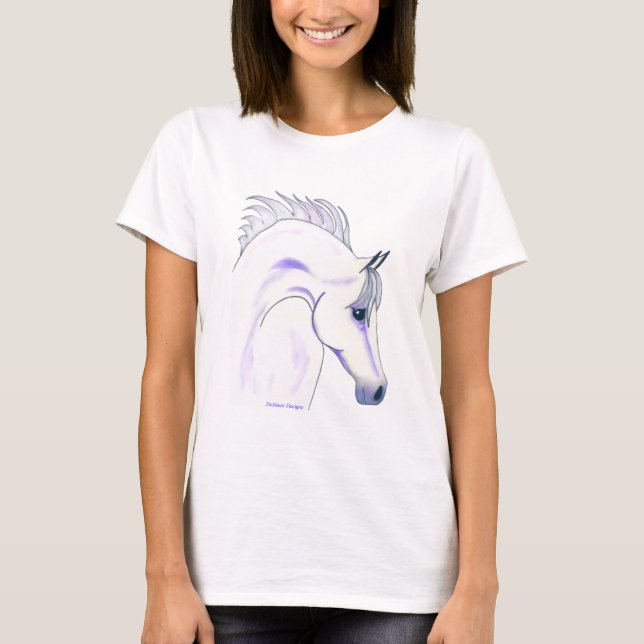 T-shirt leve árabe das senhoras Longsleeve das (Frente)