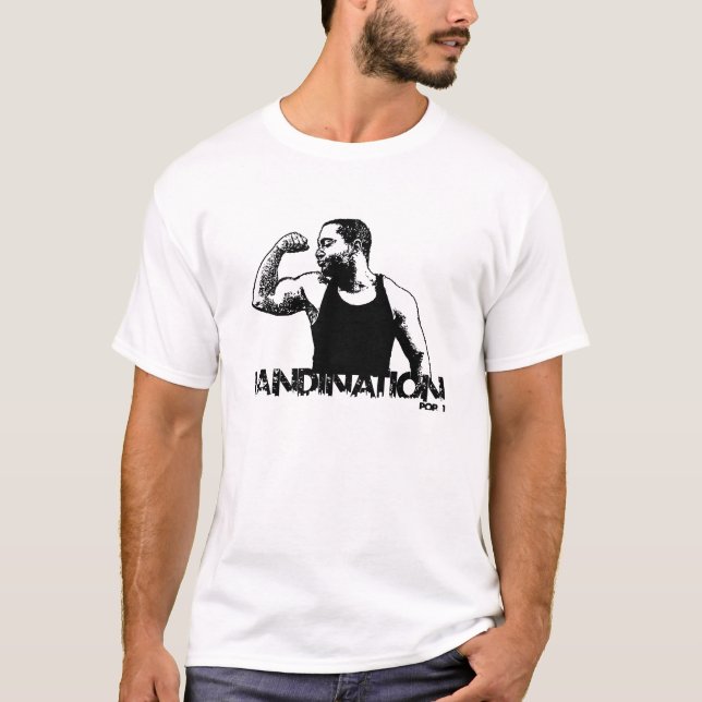 T-shirt leve de Johnny Landin "Landination" (Frente)