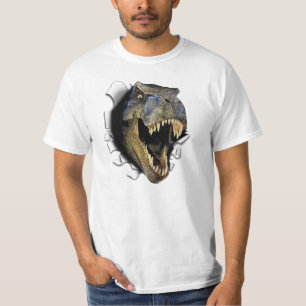 T-shirt leve jurássico principal de Tirex. TRex