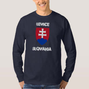 T-shirt Levice, Eslováquia com casaco de armas