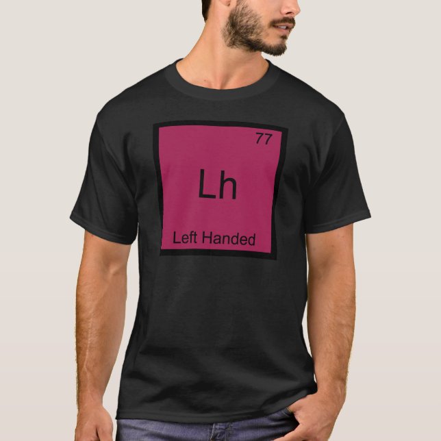 T-shirt Lh - Símbolo Químico do Elemento Divertido para Ca (Frente)