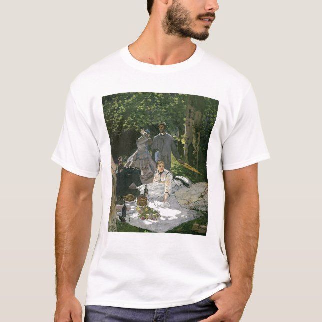 T-shirt l'Herbe do sur do Dejeuner de Claude Monet |, (Frente)