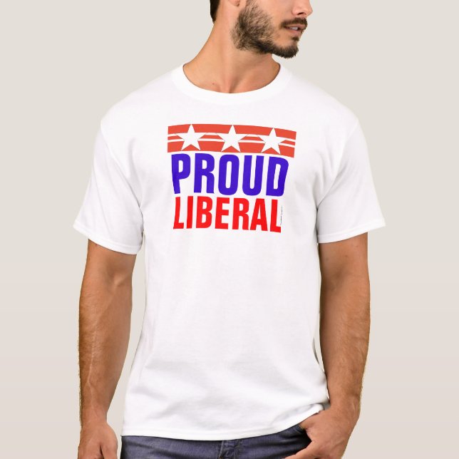 T-shirt liberal orgulhoso (Frente)