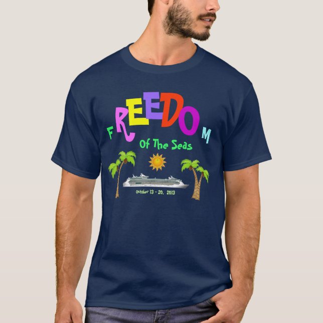T-shirt Liberdade dos mares (2) (Frente)