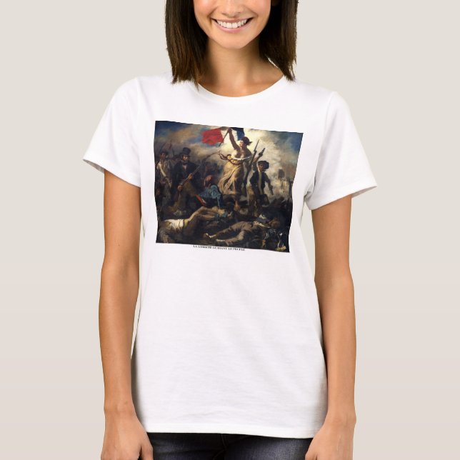 T-shirt Liberdade liderando as Pessoas (Frente)