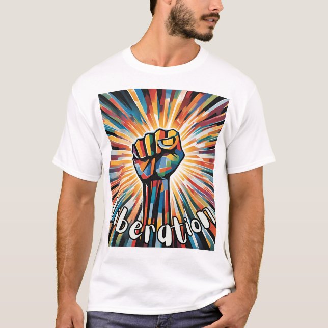 T-Shirt "Libertação" - Símbolo Negrito da Unidade (Frente)