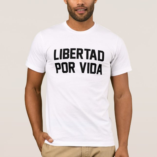 T-shirt Libertad Por Vida - AA branco (Frente)