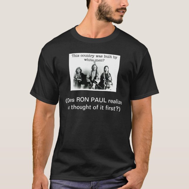T-shirt Lição histórica para Ron Paul (Frente)