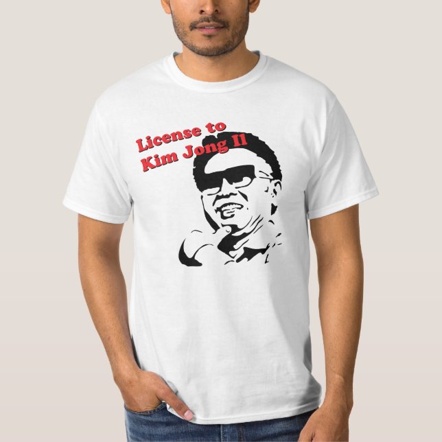 T-shirt Licença a Kim Jong-il (Frente)
