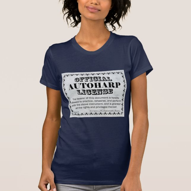 T-shirt Licença Autoharp (Frente)