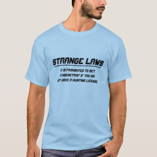 T-shirt Licença de caça estranha do mousetrap das leis