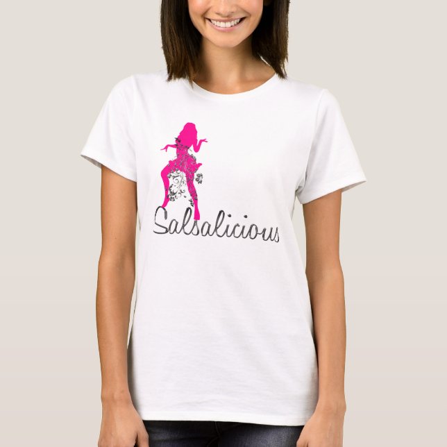 T-shirt licious da SALSA com uma menina de dança (Frente)