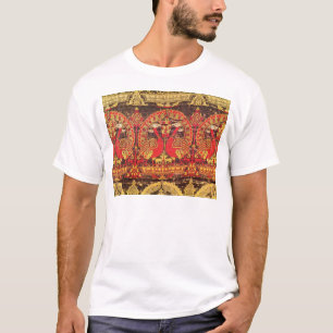 T-shirt Lide com o motivo do pavão e a inscrição kufic