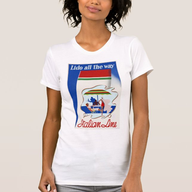 T-shirt Lido Todo O Caminho ~ Linha Italiana (Frente)