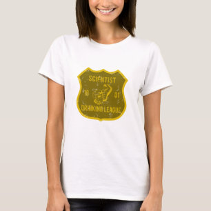 T-shirt Liga Bebendo Cientista