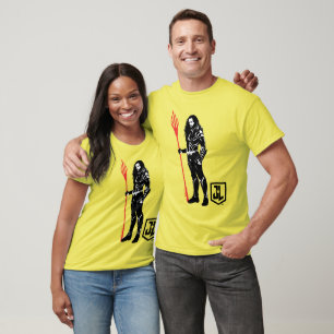 T-shirt Liga da Justiça Arte de Pop Aquaman Pose Noir