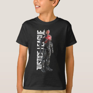 T-shirt Liga da Justiça  Cyborg Em Battlefield