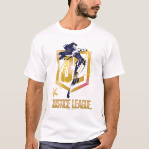 T-shirt Liga da Justiça Maravilha Pop de Logotipo JL