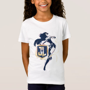 T-shirt Liga da Justiça   Mulher Maravilha & Ícone Pop Art