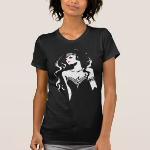 T-shirt Liga da Justiça Mulher Maravilha Noir Pop Art