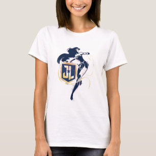 T-shirt Liga da Justiça  Pop de Ícone de Mulher Maravilh