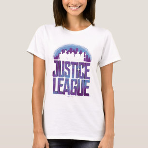 T-shirt Liga da Justiça  Silhuette da Liga da Justiça