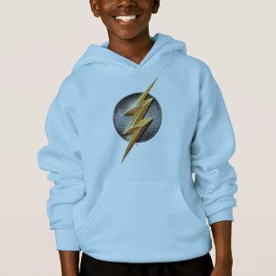 T-shirt Liga da Justiça Símbolo Flash Metálico Bolt