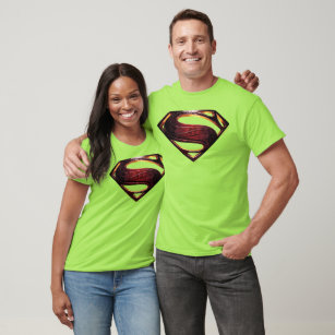 T-shirt Liga da Justiça   Símbolo Superman Metálico