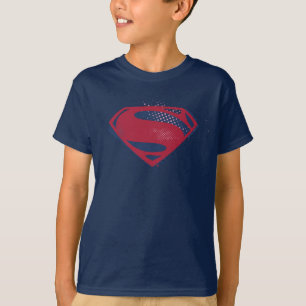 T-shirt Liga da Justiça Símbolo Superman Pincel e Meio-