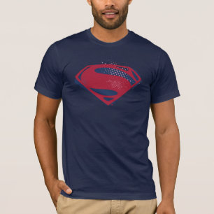 T-shirt Liga da Justiça  Símbolo Superman Pincel e Meio-