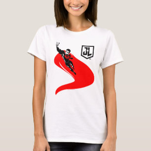 T-shirt Liga da Justiça Superman Flying Noir Pop Art