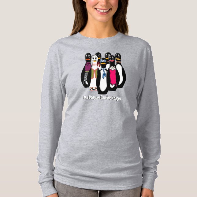 T-shirt Liga das Boliches de pinguins (Frente)